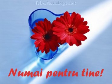 Numai pentru tine!